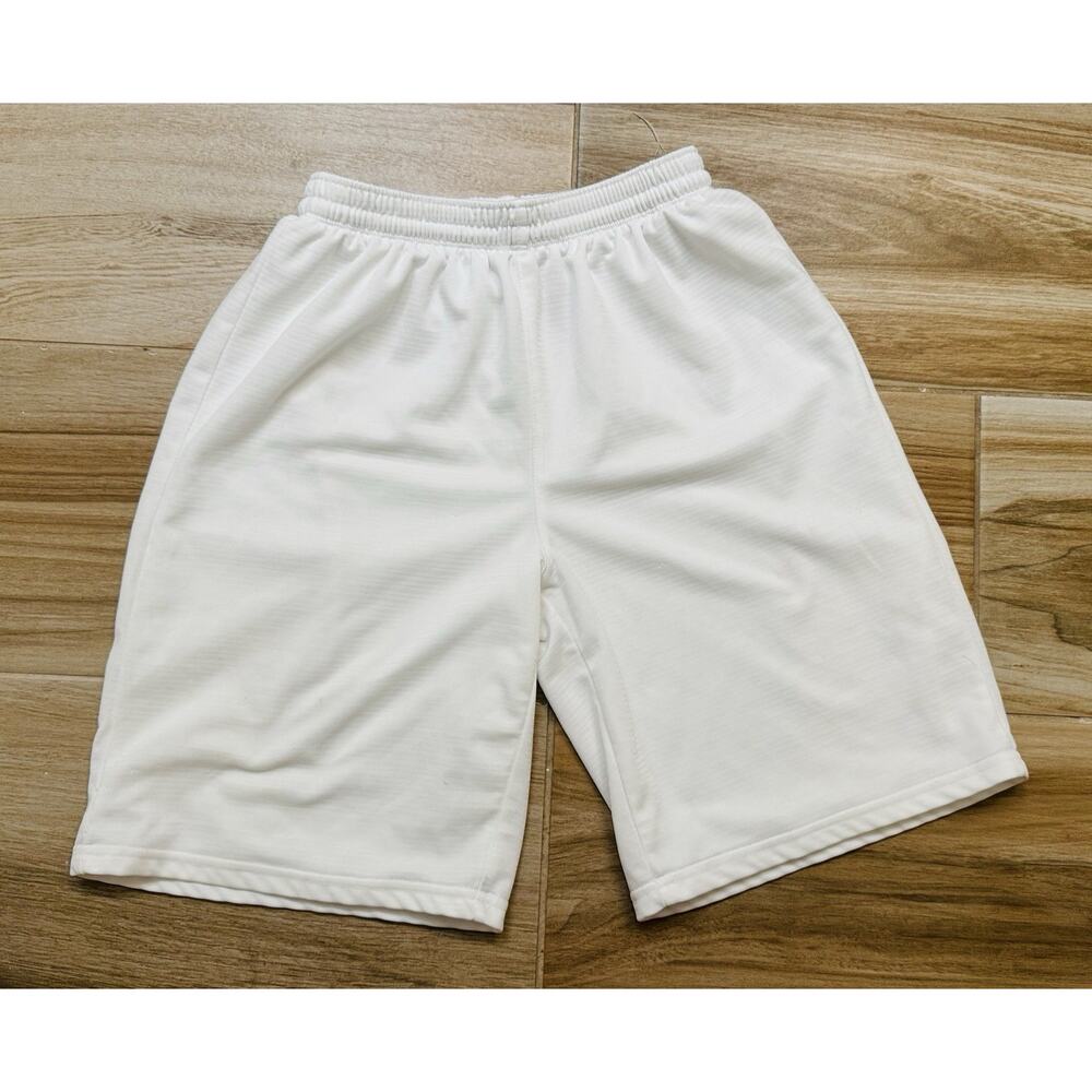 BCG Unisex White Youth Large Athletic Short Draw String Comfortable Sport Wear